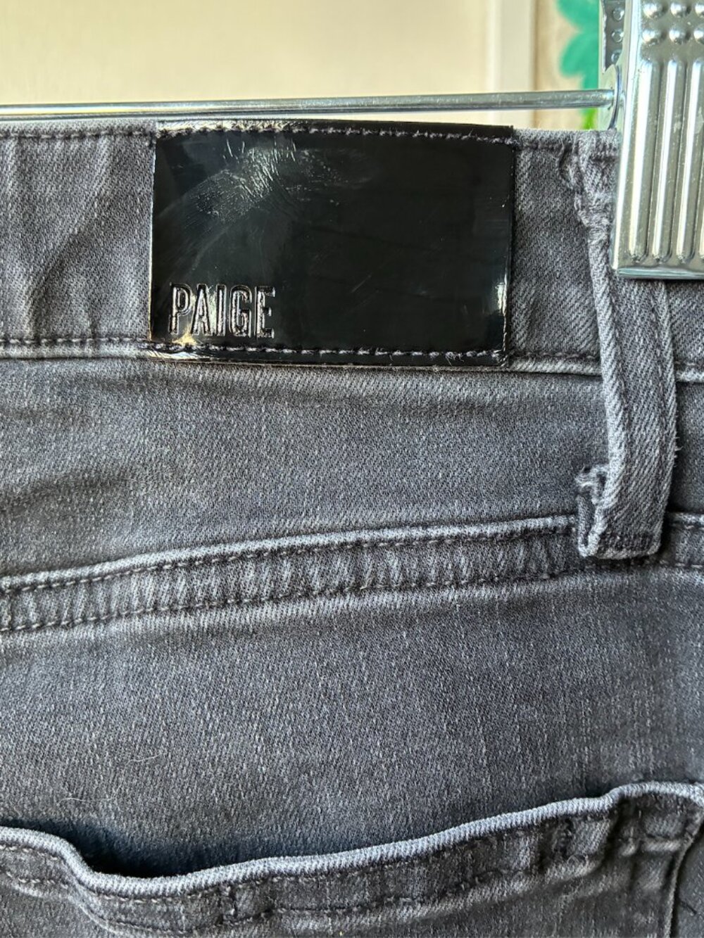 Paige Cindy Slim Jeans in Dark Magnet (Black) - Size 26 - Picture 13 of 16
